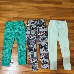 Girls stretchy pants yoga pants. Size 7/8